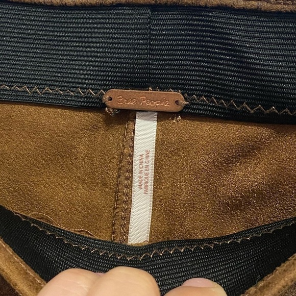 Free People Faux Suede Legging Full Length Pants - Picture 4 of 5